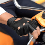 Bnabsi Leather Fingerless Driving Gloves